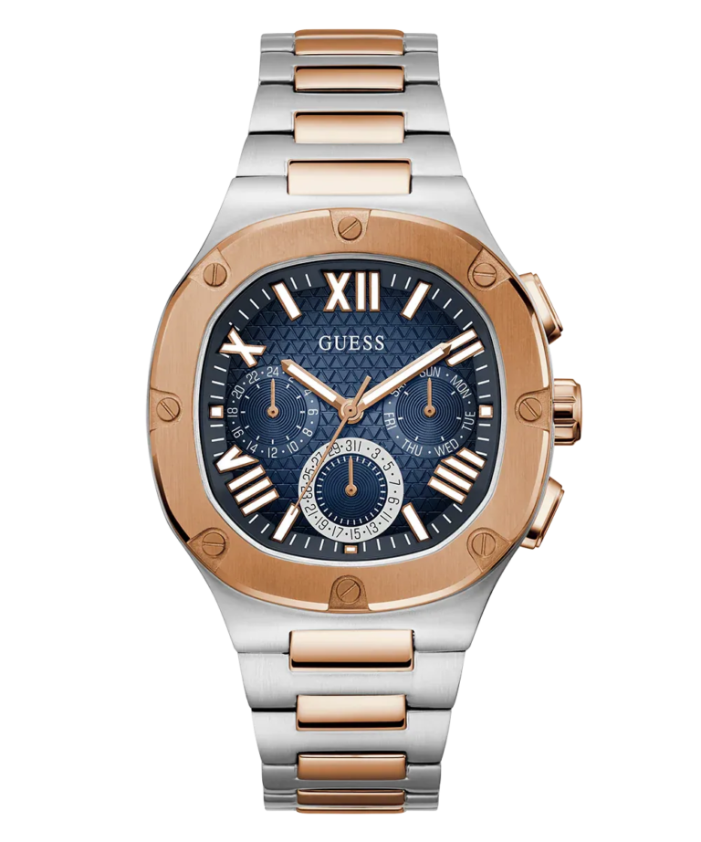 Guess analog quartz watch size 43 stainless steel model GW0572G4