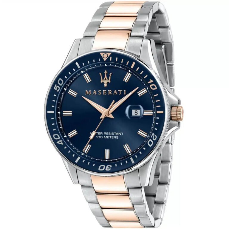 Maserati Sfida R8853140003 Analog Blue Dial Stainless Steel Watch for Men
