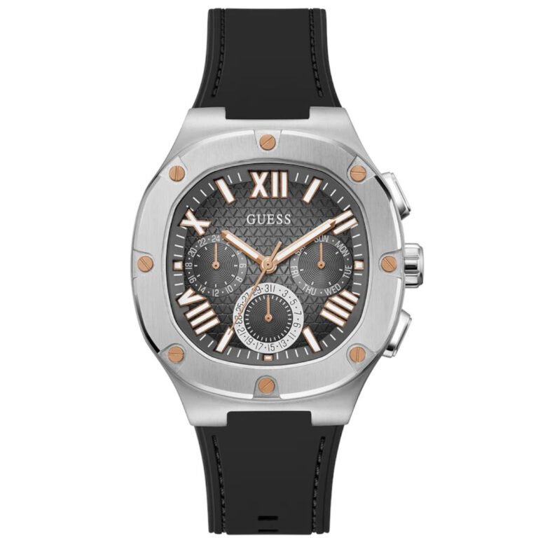 Guess balloon Black Watch and silicone bracelet model GW0571G1