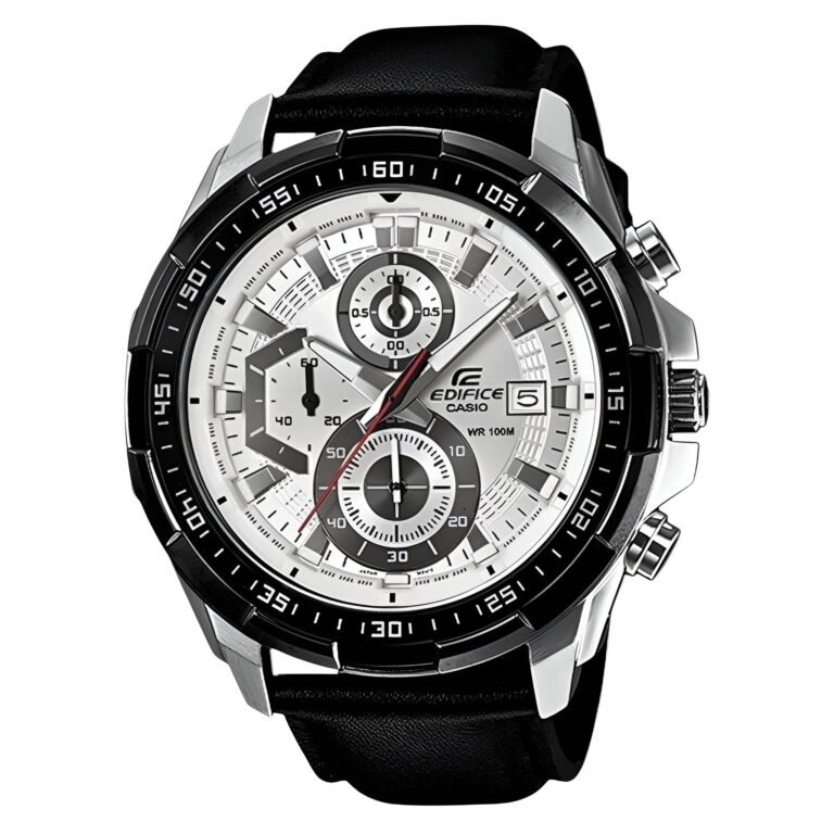 Casio Edivis Leather Watch for Men EFR-539L-1AV