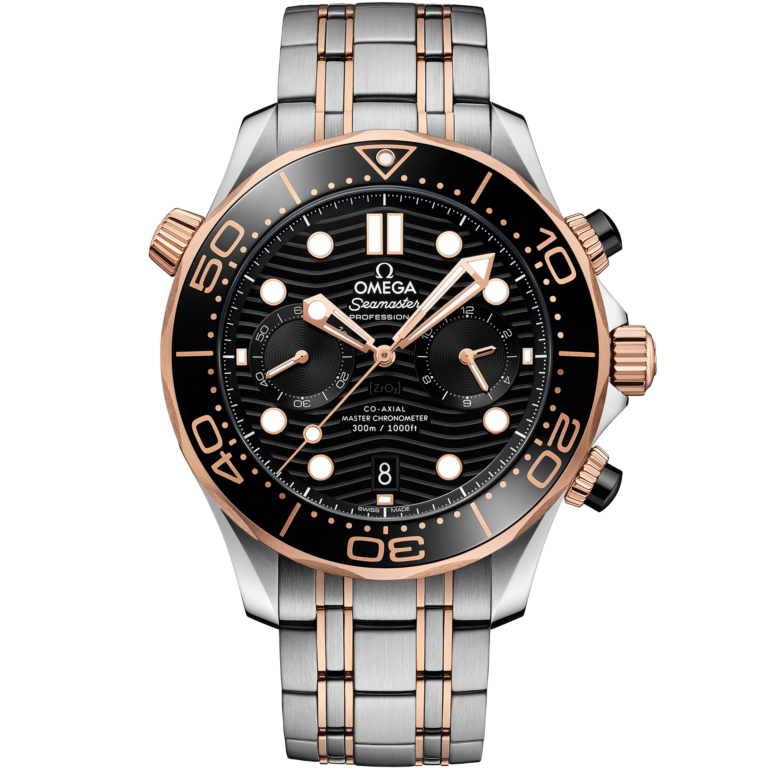 Omega Seamaster Diver 300M Steel ‑ Sedna Gold on steel  Sedna Gold Automatic size 44mm