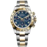 Rolex Daytona Blue Arabic Dial Two-Tone For Men Automatic size 43mm