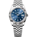 Rolex Watch Date Blue Dial Just For Men Automatic size 41mm