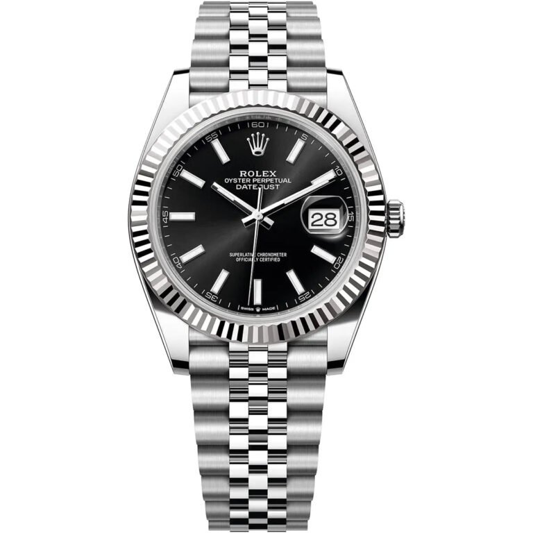 Rolex Watch Date Black Dial Just For Men Automatic size 41mm