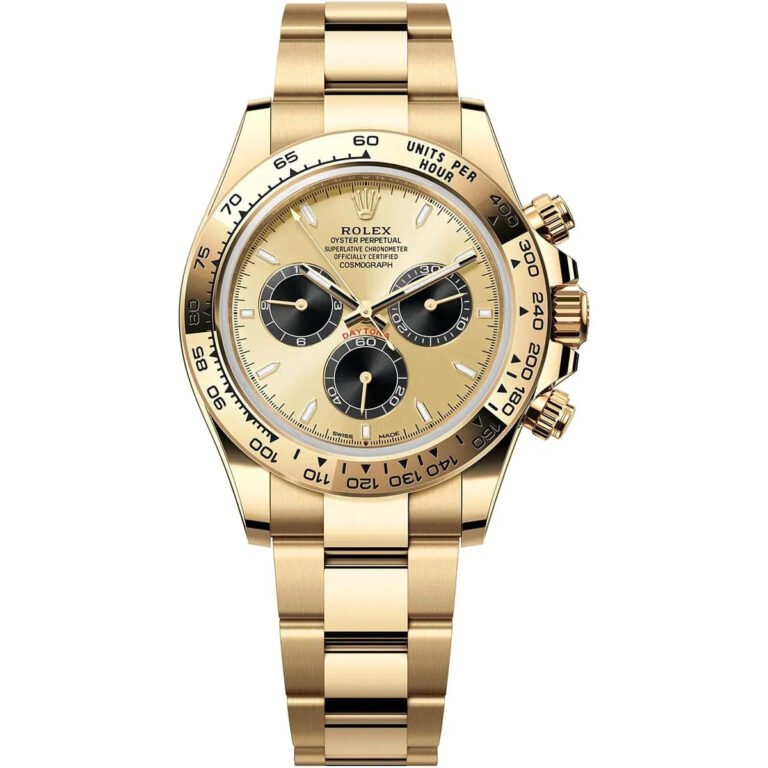 Rolex Daytona Champagne Dial Yellow Gold For Men Automatic size 43mm