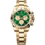 Rolex Daytona Green Dial Yellow Gold For Men Automatic size 43mm