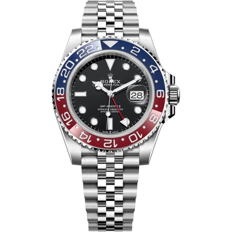 Rolex Pepsi Watch GMT Master Straub Jubilee Automatic size 41mm