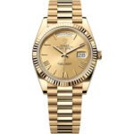 Rolex Day-Date Champagne Dial Yellow Gold For Men Automatic size 40mm