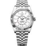 Rolex Watch Sky Dweller White Dial Jubilee Strap For Men Automatic size 42mm