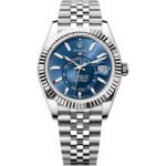 Rolex Watch Sky Dweller Blue Dial Jubilee Strap For Men Automatic size 42mm
