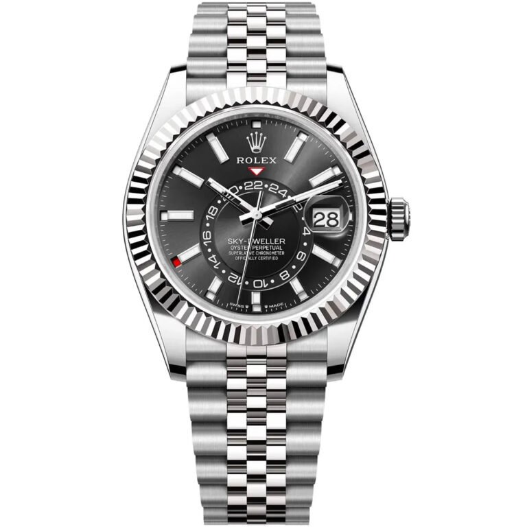 Rolex Watch Sky Dweller Black Dial Jubilee strap For Men Automatic size 42mm