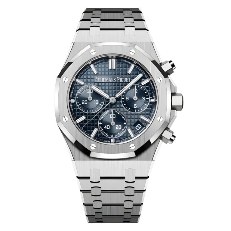 Royal Oak Chronograph 41mm in Steel on Steel Bracelet with Blue Grande Tapisserie Dial 26240ST.OO.1320ST.05