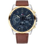 Tommy Hilfiger chronograph watch with leather bracelet model 1791561 for men