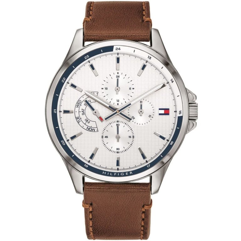 Tommy Hilfiger Men's Leather Chronograph Wrist Watch 1791614