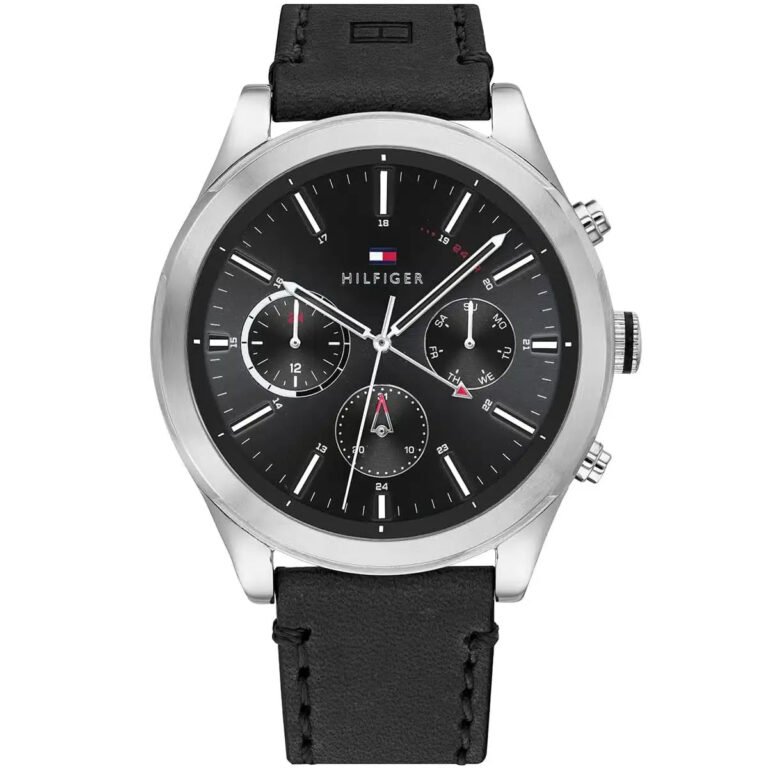 Tommy Hilfiger Men's Leather Ashton Multi-Function Chronograph Watch 1791740