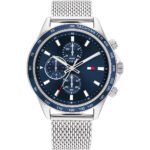 Tommy Hilfiger Men's Blue Dial Stainless Steel Watch - 1792018