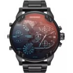 Diesel Mr Daddy 2.0 Chronograph Black Dial Black Steel Strap Watch For Men - DZ7395