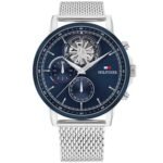 TOMMY HILFIGER MEN'S NAVY DIAL STAINLESS STEEL BRACELET WATCH - 1710609