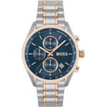 BOSS by Hugo Boss Two-Tone Steel Blue Dial Chronograph Men's Watch - 1514260