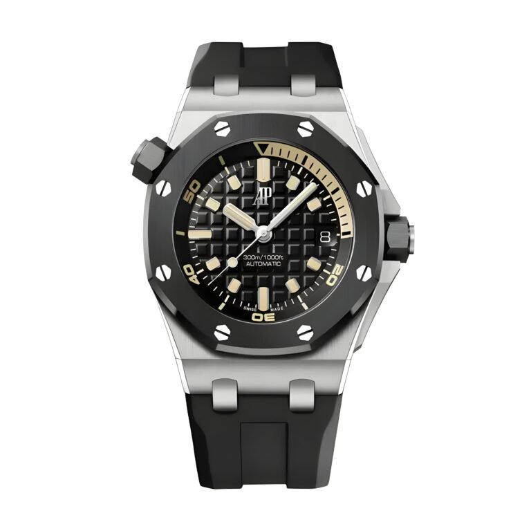Audemars Piguet Royal Oak Offshore 15720 Black Dial, 18 Carat White Gold, 42.0 mm
