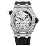 Audemars Piguet Royal Oak Offshore Diver White Dial Automatic size 43mm 15710ST.OO.A002CA.02