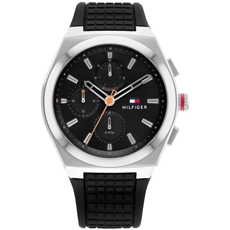 Tommy Hilfiger Men's watch with black balloon silicone bracelet model 1791898