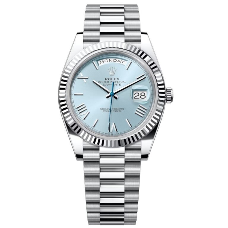 Rolex Day-Date Dial ice Blue Men's Watch Automatic size 40mm
