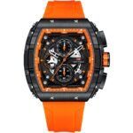 Mini Focus Men's Watch Fashion Sport Wrist Watches Silicone Strap Quartz Watch - MF0399G-01 - Orange