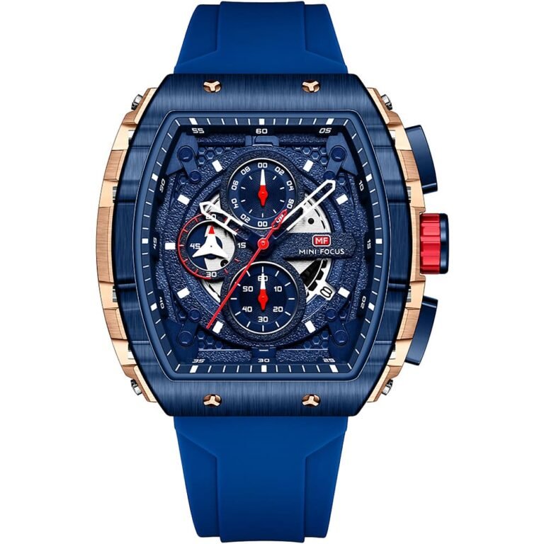 Mini Focus Men's Watch Fashion Sport Wrist Watches Silicone Strap Quartz Watch - MF0399G-02 - Blue