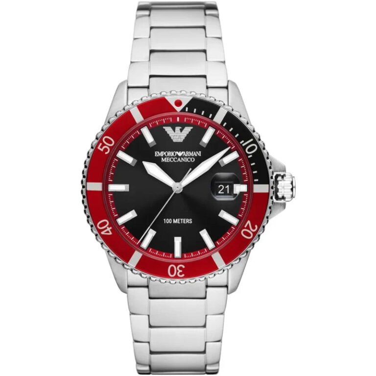 Emporio Armani Men's Automatic Silver Tone Stainless Steel Bracelet Watch Model - AR60074