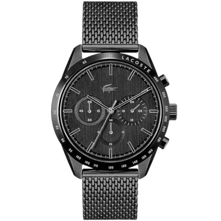 Lacoste Boston Dual Time Chronograph Black Round Dial Men's Watch - 2011162