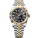Rolex Sky-Dweller Black Dial Two Tone Jubilee Bracelet Automatic size 42mm