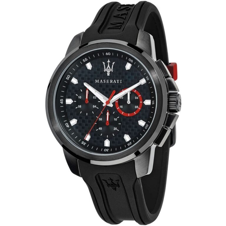 Maserati SFIDA Chronograph Quartz Stainless Steel Black Dial Watch For Men - R8851123007
