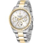 Maserati Competizione Chronograph Quartz Silver Dial Watch For Men - R8853100021