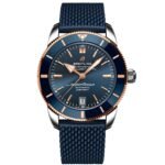 Breitling Superocean Heritage B20 42 Blue Dial Blue Mesh Bracelet Watch for Men - UB2010161C1S1