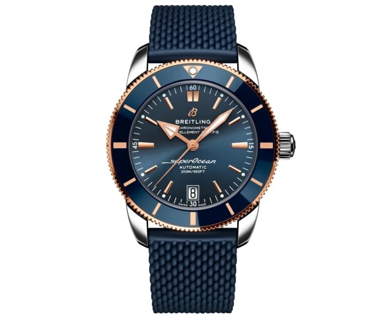 Breitling Superocean Heritage B20 42 Blue Dial Blue Mesh Bracelet Watch for Men - UB2010161C1S1