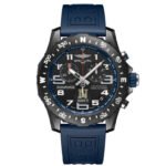 Breitling Endurance Pro Black Dial Light Blue Rubber Strap Watch for Men - X82310281B1S1