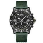 Breitling Endurance Pro Black Dial Green Rubber Strap Watch for Men - X82310D31B1S1